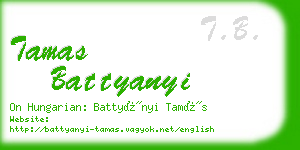 tamas battyanyi business card